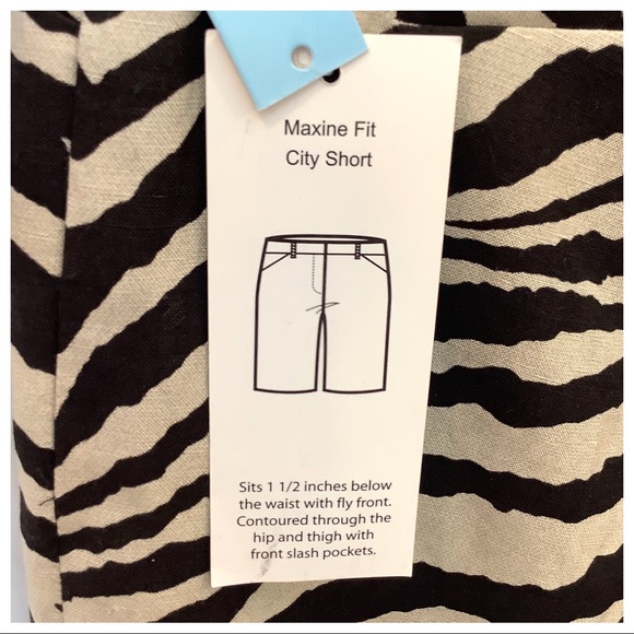 NWT Antonio Melani Linen/Silk Maxine Fit Shorts 2 - Picture 7 of 9